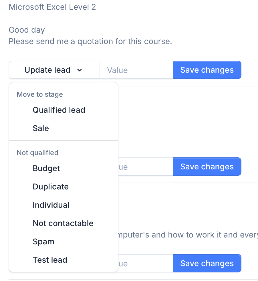 Uploading qualified leads as offline conversions